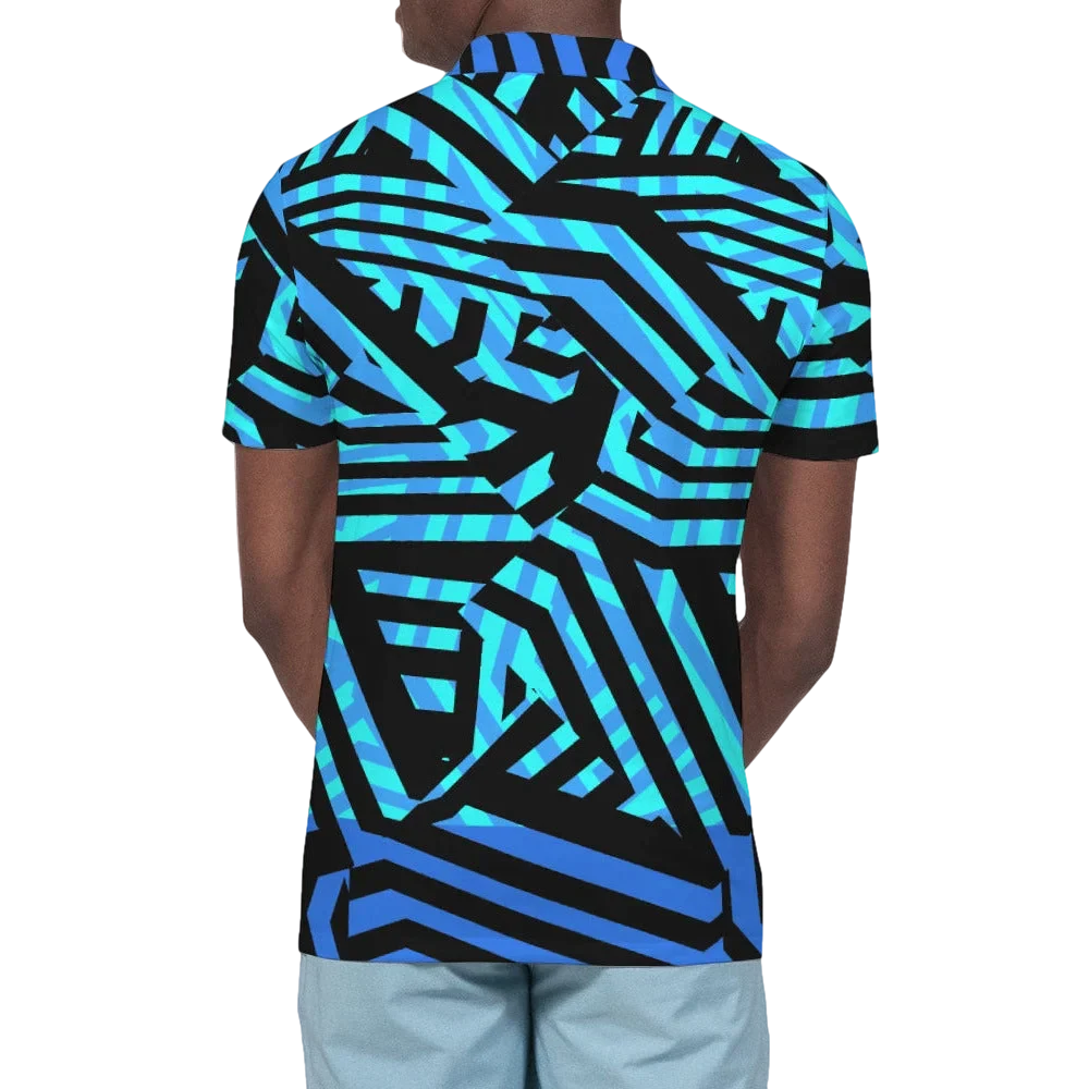 Blue Zig Polo