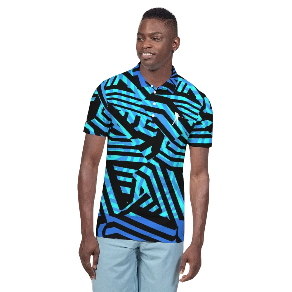 Blue Zig Polo