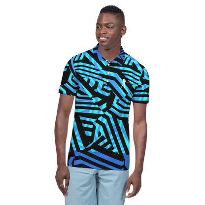 Blue Zig Polo