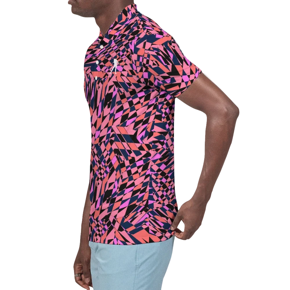 Pink Zag Polo