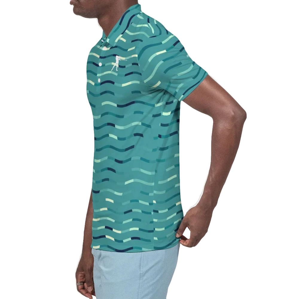 Wavy Green  Polo