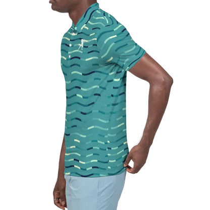 Wavy Green  Polo