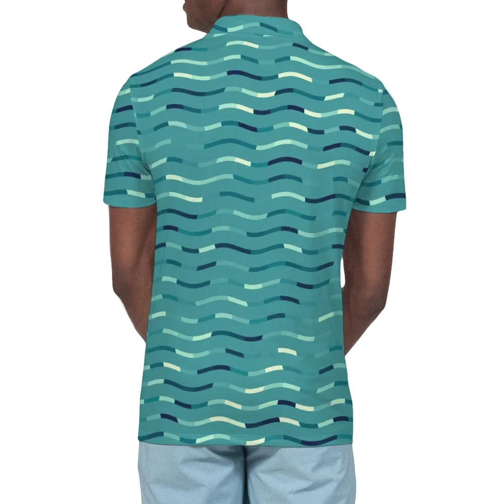 Wavy Green  Polo