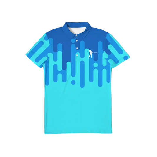 Blue Halftone Polo