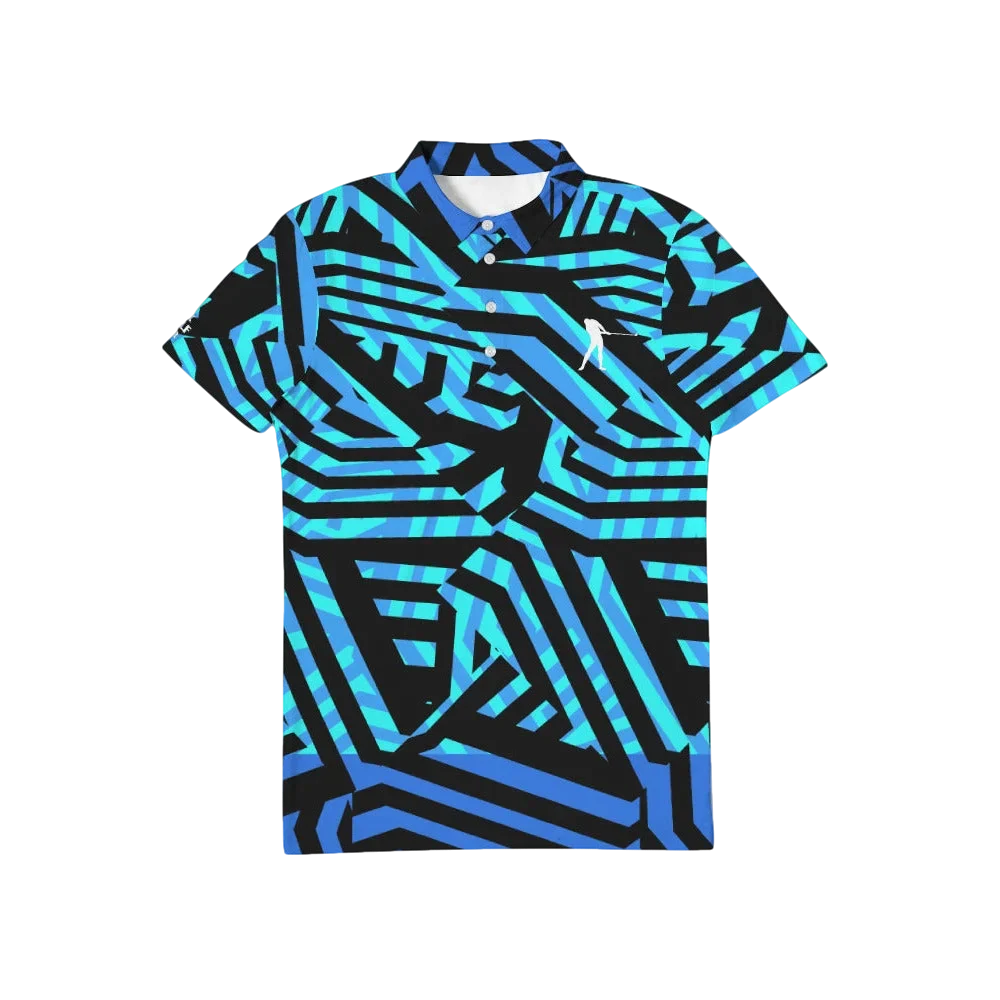 Blue Zig Polo