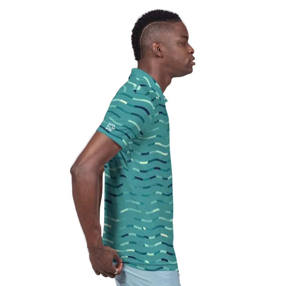 Wavy Green  Polo