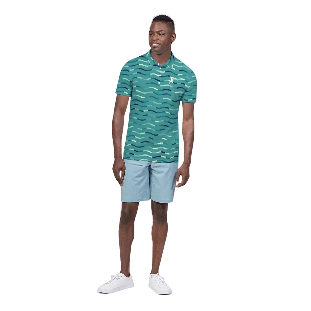 Wavy Green  Polo