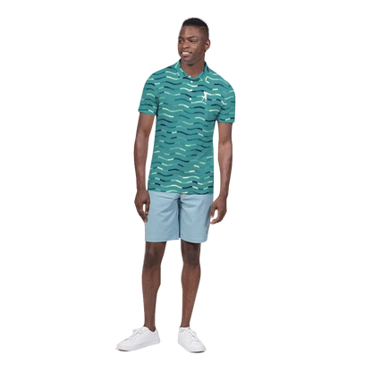 Wavy Green  Polo