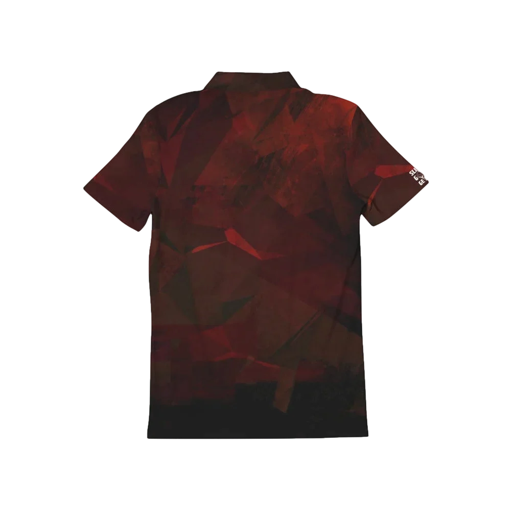 Red Abstract  Polo