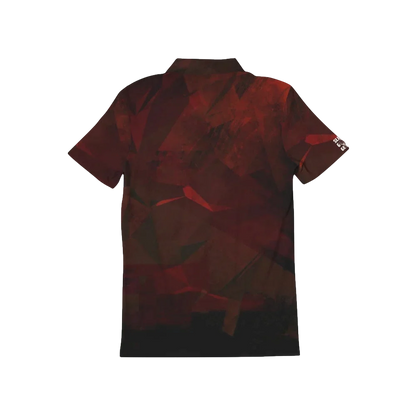 Red Abstract  Polo