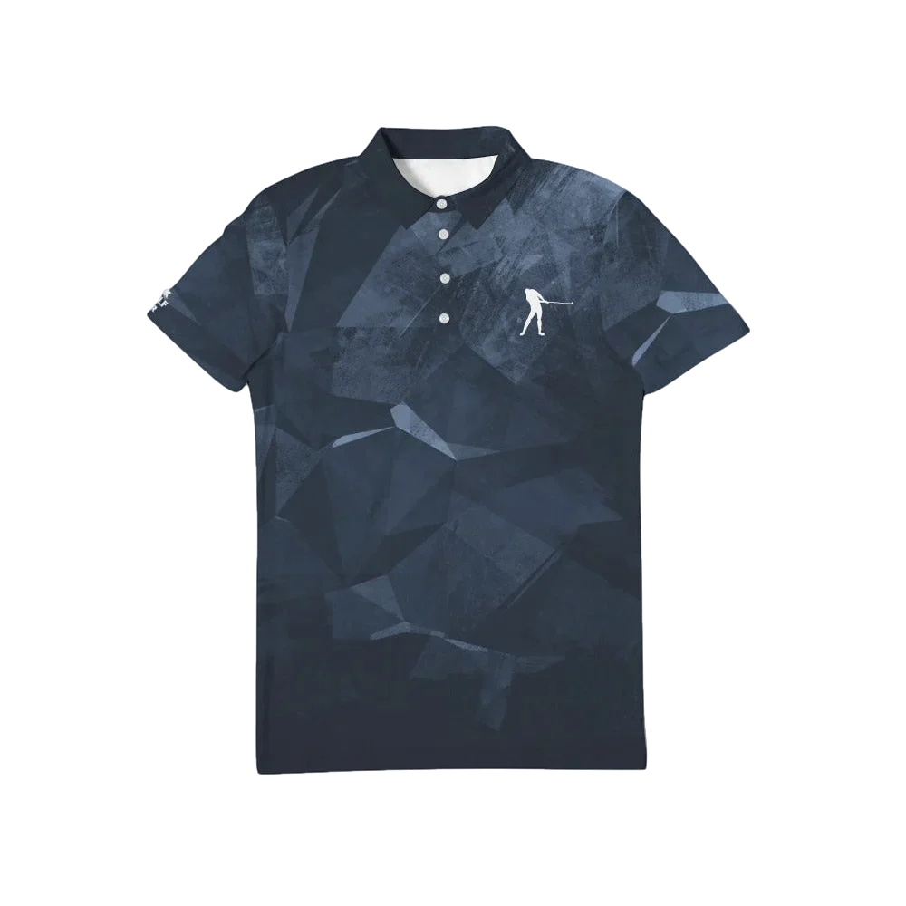 Blue Abstract Polo