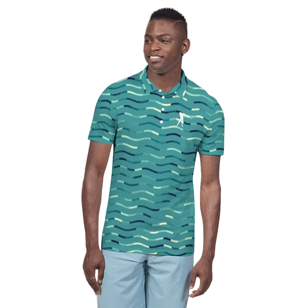 Wavy Green  Polo