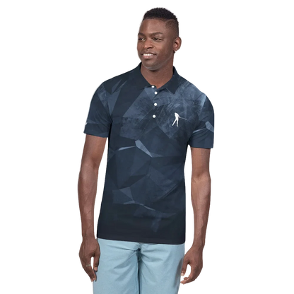 Blue Abstract Polo